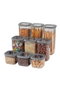 Hermia Set de 9 Cajas de Almacenaje Antracita